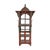 Traditional Indian Red Patina Wooden Showcase For Sale