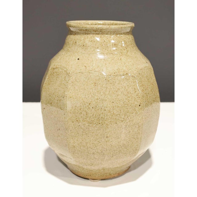 Warren MacKenzie (1924 - 2018) Large Signed Glazed Stoneware Vase For Sale In Dallas - Image 6 of 7