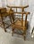 Vintage Burnt Bamboo Rattan Pagoda Desk With Chair For Sale - Image 10 of 14