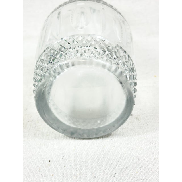 Glass Vintage Cut Glass Decanter For Sale - Image 7 of 7
