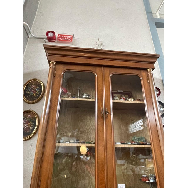 Vintage Empire-Style Display Cabinet in Wood with Bronze Decorations, 1960s For Sale - Image 10 of 17