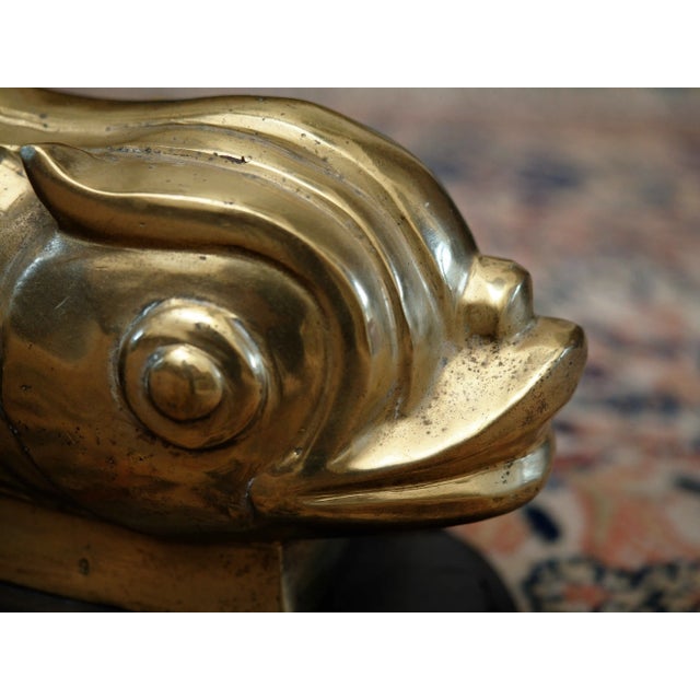 Vintage Hollywood Regency Glass Coffee Table with Dolphins For Sale - Image 9 of 11