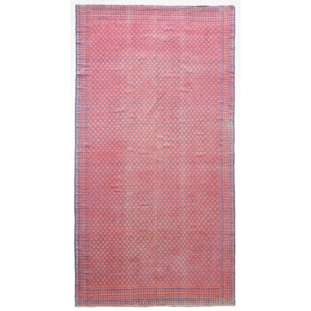 Mid 20th Century Vintage Reversible Saveh Kilim Rug For Sale - Image 12 of 12