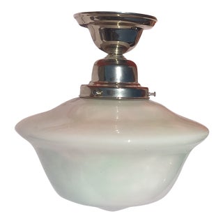 Polished Nickel Acorn Ceiling Pendant Light For Sale