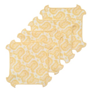 Set of 4 Palm Orleans French 75 Cocktail Cloths For Sale