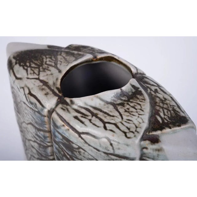 Studio Line Sculptural Leaf Vase by Antje Bruggemann for Rosenthal, Germany, 1980s For Sale - Image 6 of 8