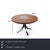 Modern T69 Table and Swivel Chairs in Wood, Cognac Leather and Chrome by Osvaldo Borsani, Set of 5 For Sale - Image 3 of 18