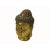 This exquisite vintage Chinese Buddha head figure is crafted from metal with a rich golden copper color. It showcases...