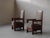 Wood Vintage Amsterdam School Armchairs, 1930, Set of 2 For Sale - Image 7 of 18
