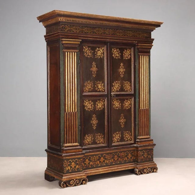 Mannerist Wardrobe in Walnut For Sale - Image 16 of 16