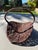 Beautiful vintage French-style wicker flower basket with a striking arched structure typically used for gathering flowers...