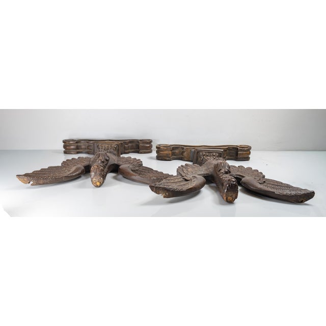 20th Century Pair of Architectural Swan Bird Form Table Legs in Black Forest Style For Sale - Image 10 of 13