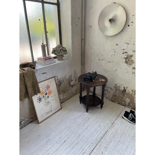 Brown Side Table by Charles Dudouyt, 1940s For Sale - Image 8 of 18