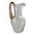 Vintage Orrefors Sweden Glass Pitcher With Pink Handle For Sale
