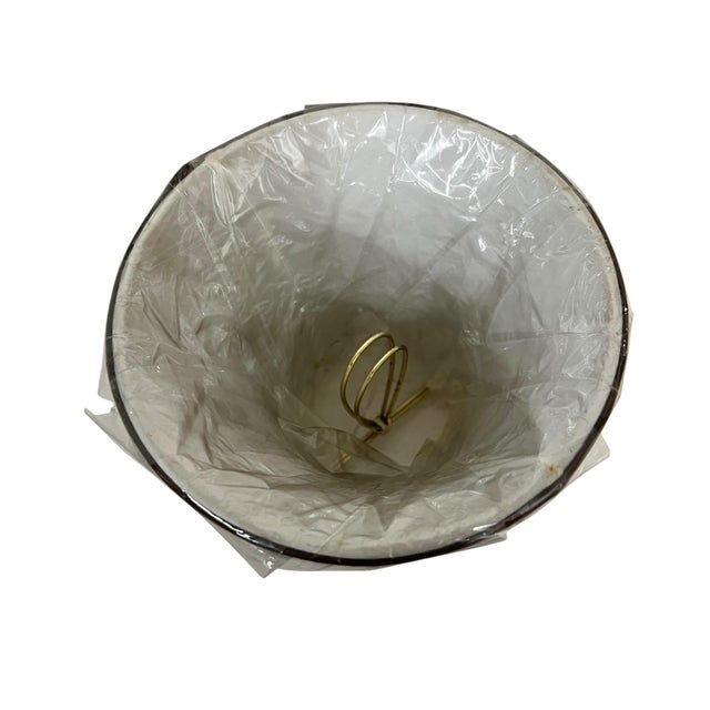 Vintage set of five hand tailored chandelier lamp shades in chocolate brown. A great color alternative to black. Each...