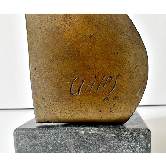 Adam Antes, Bust, 1922, Bronze For Sale - Image 4 of 9