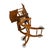 Wood Antique Victorian Oak Convertible Highchair Stroller With Pressed Back For Sale - Image 7 of 9