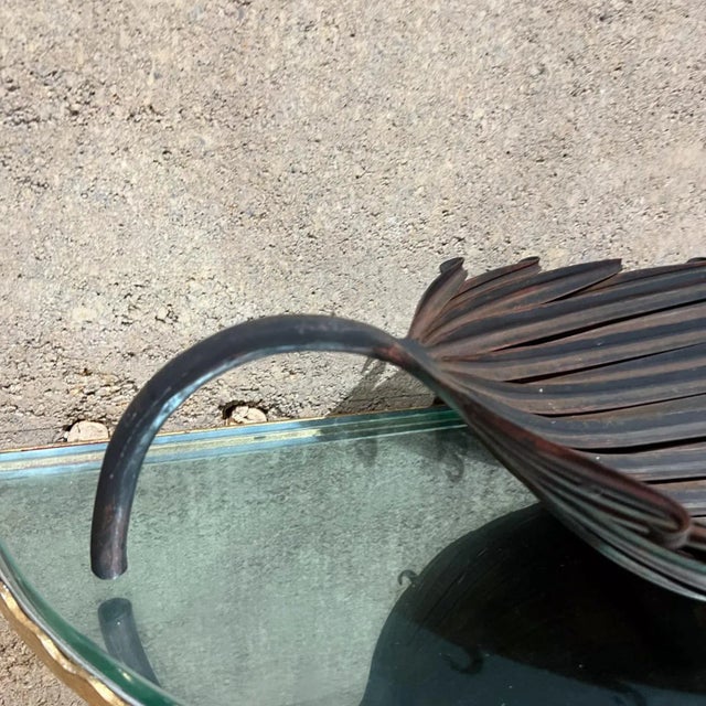 1970s Modern Silver Leaf Tray Decorative Dish For Sale In San Diego - Image 6 of 11