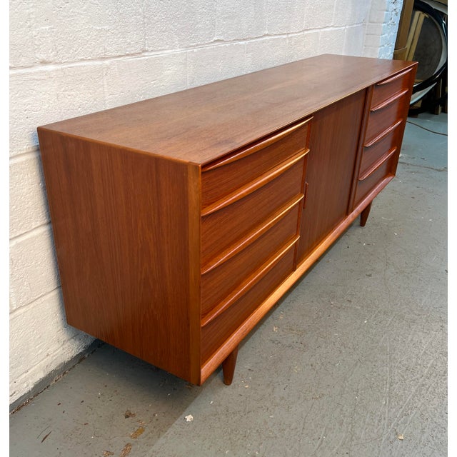 Wood Vintage Mid-Century Teak Credenza by Falster Møbelfabrik For Sale - Image 7 of 16