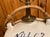Japanese Vintage Japanese Sake Jug Lamp – Hand Painted Ceramic Vessel With Blue Calligraphy & Woven Handle For Sale - Image 3 of 8