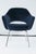 Mid-Century Modern Saarinen Executive Arm Chair in Navy Velvet For Sale - Image 3 of 7