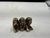 Solid cast brass figurine depicting the 'Three Wise Monkeys' symbolizing 'See no evil, Hear no evil, Speak no evil.' It...