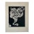 Vintage Mid-Century Abstract Woodblock Print (After Wassily Kandinsky) – C. 1970s For Sale