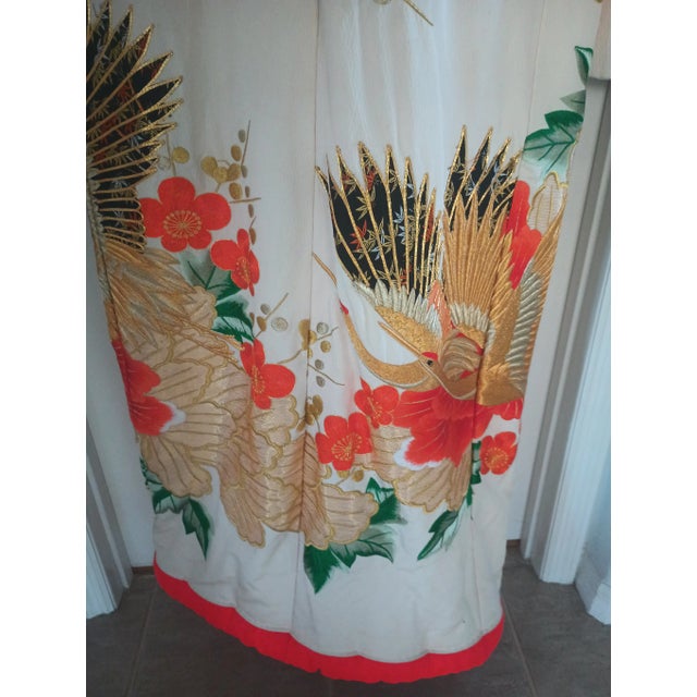 Vintage Japanese Ceremonial Kimono Wall Display Art For Sale - Image 9 of 10