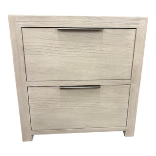 Restoration Hardware Laguna 2-Drawer Wide Nightstand For Sale