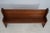 Antique Approx. 6 Ft Solid Oak Church Pew For Sale - Image 4 of 18