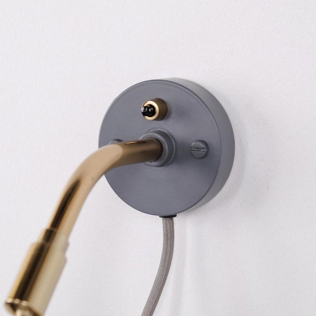 Bestlite BL7 Wall Lamp in Brass and Grey by Robert Dudley Best for Gubi For Sale - Image 4 of 11