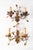 Vintage French Wall Lights in Brass and Porcelain Flowers, 1950s, Set of 2 For Sale - Image 12 of 12