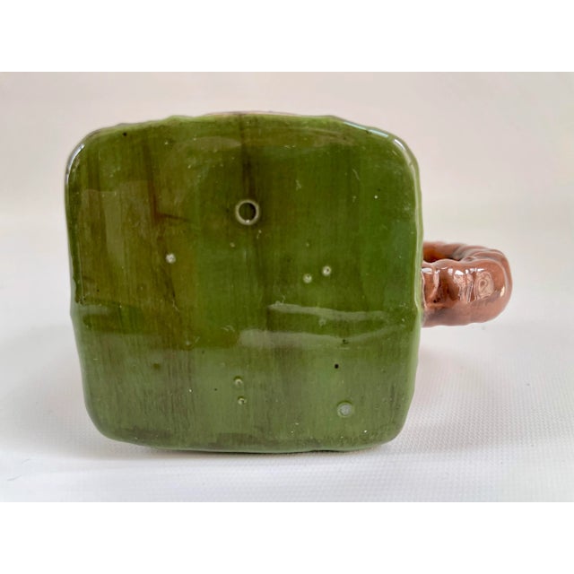 French Vintage Majolica House Creamer For Sale In Boston - Image 6 of 7