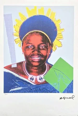 After Andy Warhol, Queen Ntombi Twala of Swaziland , 1980s, Lithograph