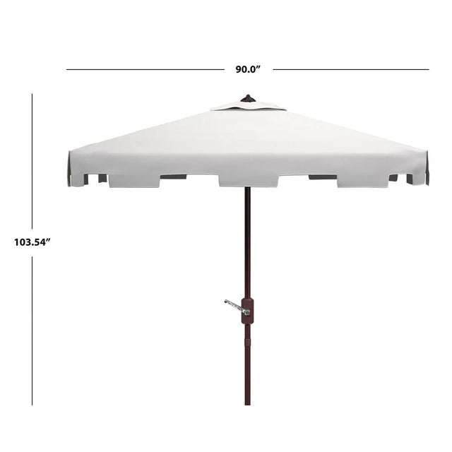 Contemporary Zimmerman 7.5 Square Umbrella - White For Sale - Image 3 of 4