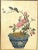 Antique Original Polychrome Chinese Etchings, Set of 4 For Sale - Image 4 of 7