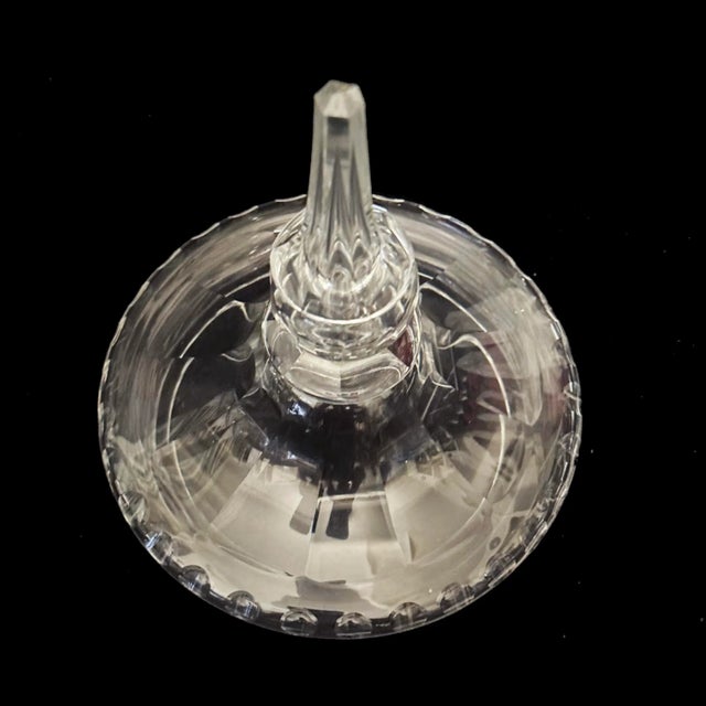 Late 19th Century Victorian Sweetmeat Cut Crystal Antique Footed Glass Ginger Jar Covered Coupe For Sale In New York - Image 6 of 10