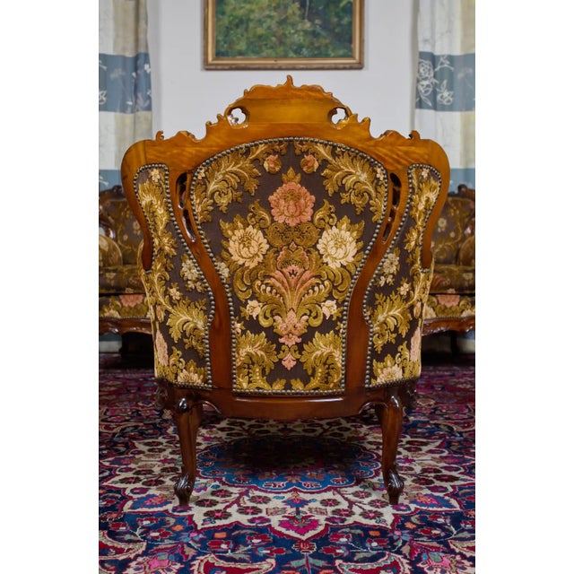 Italian Neo-Baroque Sofa and Lounge Chairs, Set of 5 For Sale - Image 13 of 15