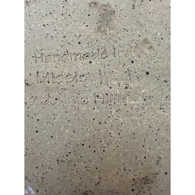 Traditional Vintage Handmade Monogrammed “S” Red Pottery Plate, Signed by the Artist For Sale - Image 3 of 3