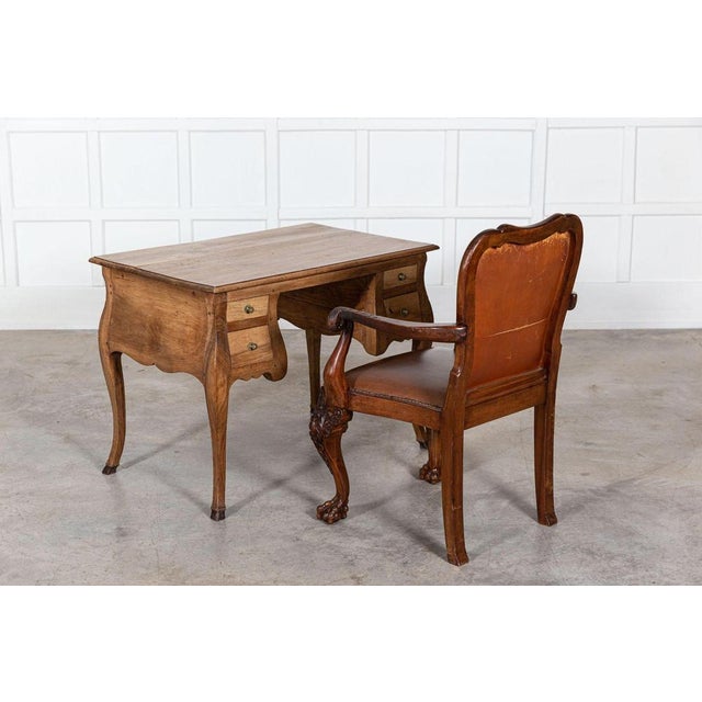 Italian Stripped Walnut Writing Table, 1780s For Sale - Image 13 of 15