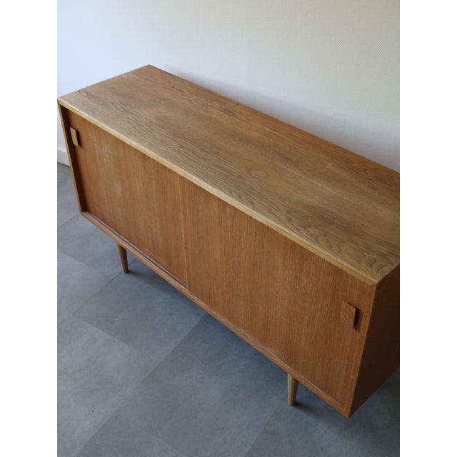 Brown Vintage Danish Sideboard in Oak, 1960s For Sale - Image 8 of 10