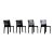 Black Black Leather Cab 412 Chairs attributed to Mario Bellini for Cassina, 1970s, Set of 4 For Sale - Image 8 of 8