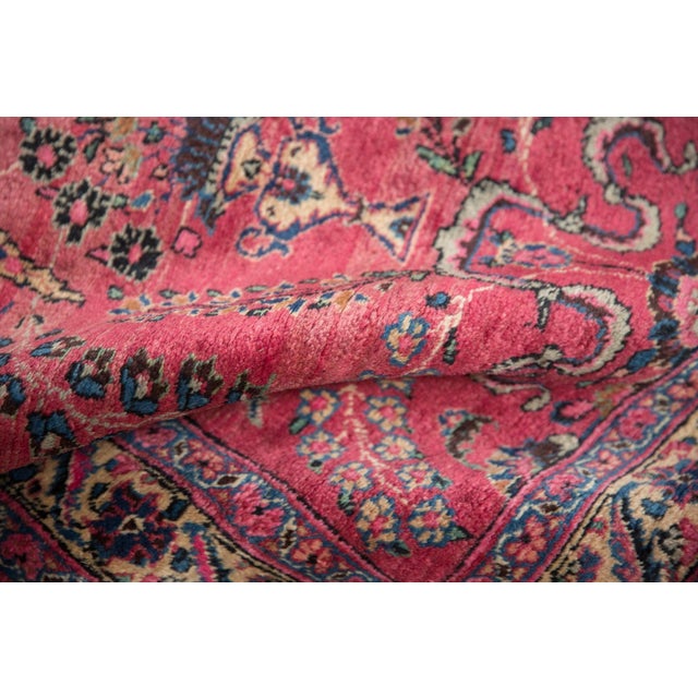 Vintage Meshed Rug Runner 3'4" X 16'1" For Sale - Image 11 of 12