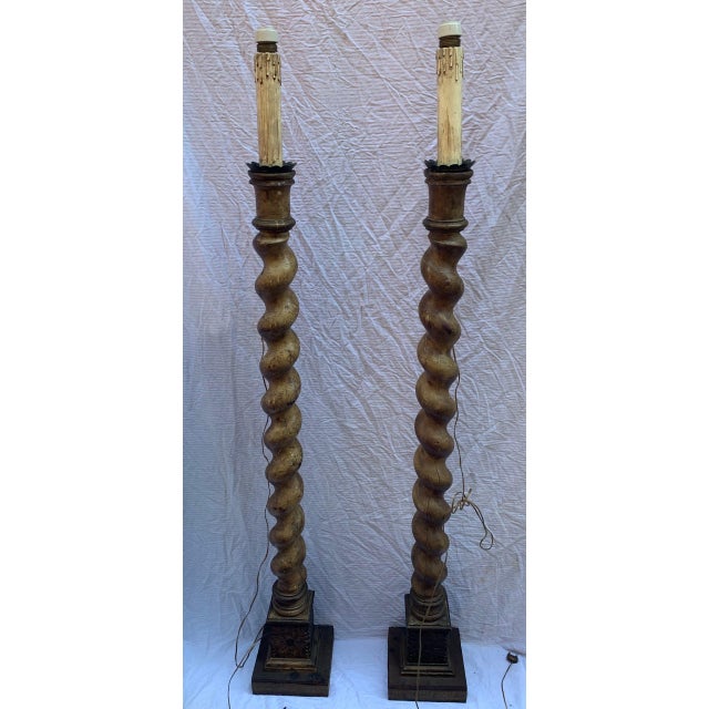 Italian Church Candelabras, Mid-19th Century, Set of 2 For Sale - Image 6 of 6