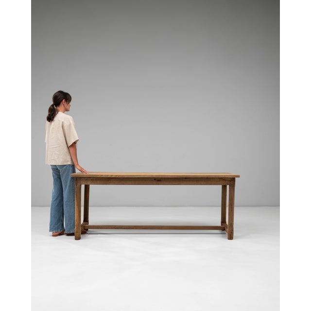 French Provincial 1900s French Oak Dining Table For Sale - Image 3 of 18