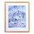 Late 20th Century Framed Giuseppe Castiglione Eight Horses Chinoiserie Print in Faux Bamboo Frame For Sale
