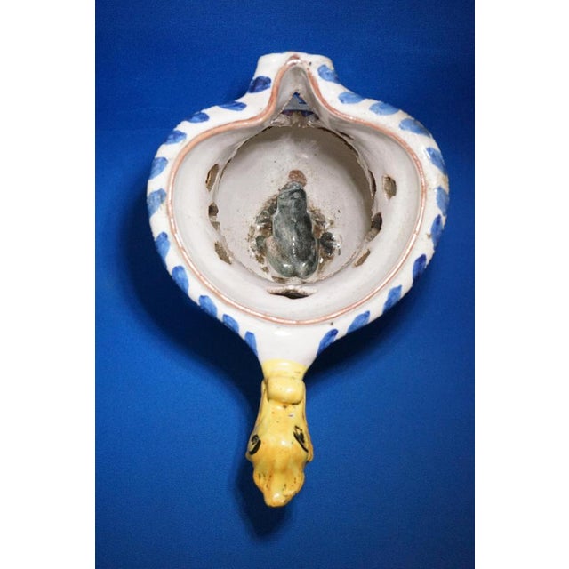 20th Century Drink if You Can Pitcher in Perforated Majolica Ceramic by Fuschini & Rosa, Acquapendente, Italy, 1920s For Sale - Image 16 of 18