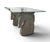 Gray Vintage Custom Chisled Stone/Concrete Horse Head, Glass Top Desk/Table For Sale - Image 8 of 13