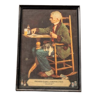 1930s Pabst the Winner Card Player Advertising Print For Sale