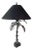 Mid 20th Century Table Lamp in Shape of Palm Tree with Art Glass Disks and Metal Metal Fronds For Sale